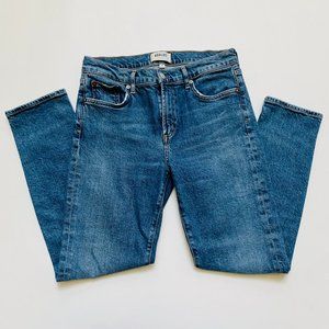 AGOLDE TONI MID-RISE STRAIGHT LEG JEANS